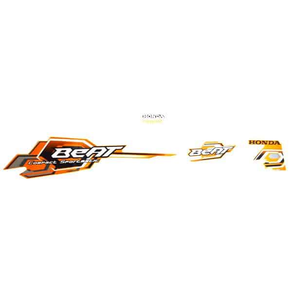 Sticker Body Kiri Orange – BeAT Karburator 871X0KVY960ZFL