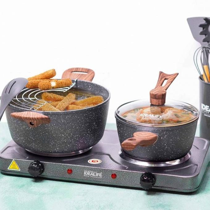 Idealife - Kompor Listrik Elektronik Kompor Listrik 2 Tungku Il-402