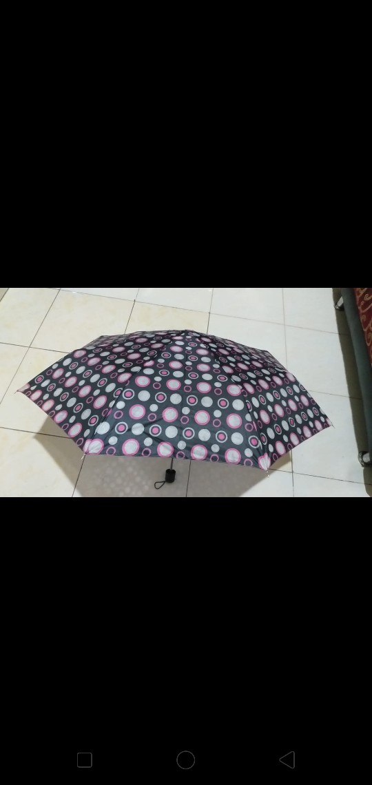 Km-198 Payung Motif Random / Payung Lipat Portable / Payung Murah
