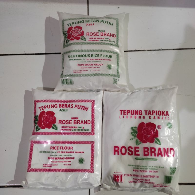 

Tepung Rose Brand, Tapioka, Beras Putih, Ketan Putih