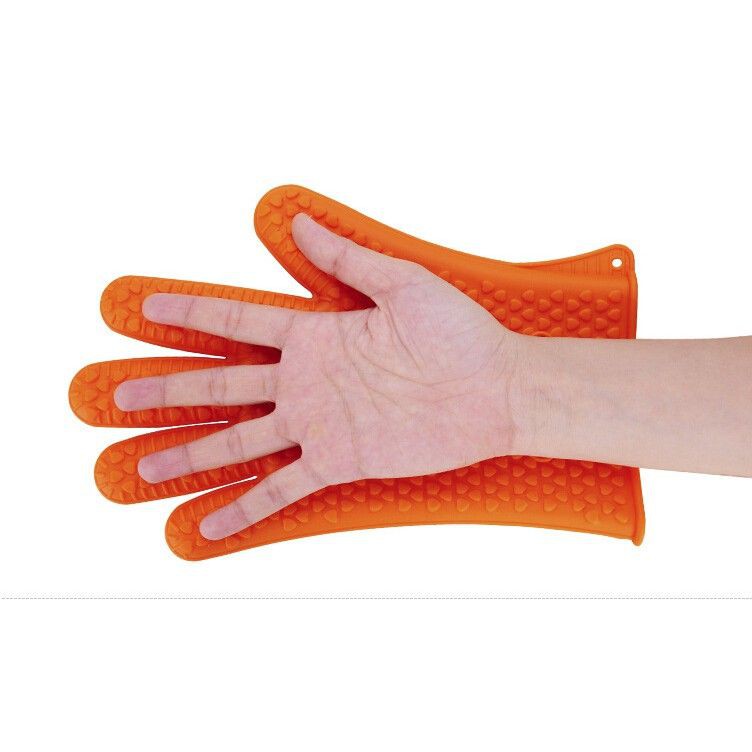 Sarung Tangan Silikon Tebal / Sarung Oven Anti Selip / Non Slip Thick Silicone Gloves