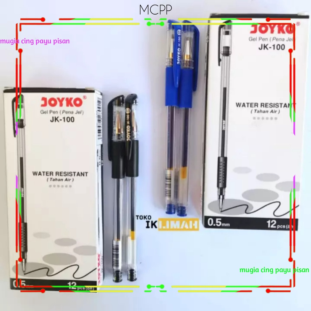 

Pulpen High Tech Joyko Gel Pen (Pena Jel) JK - 100 - 12 PCS 1 PACK