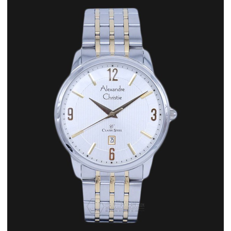 Alexandre Christie AC 8327 MD BTGSL White Dial Stainless Steel Bracelet