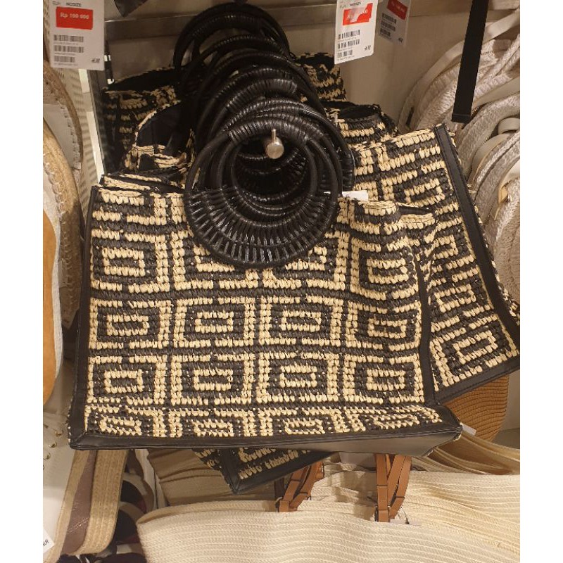 Tas Rotan anyaman H&M JASTIP jasa titip hnm