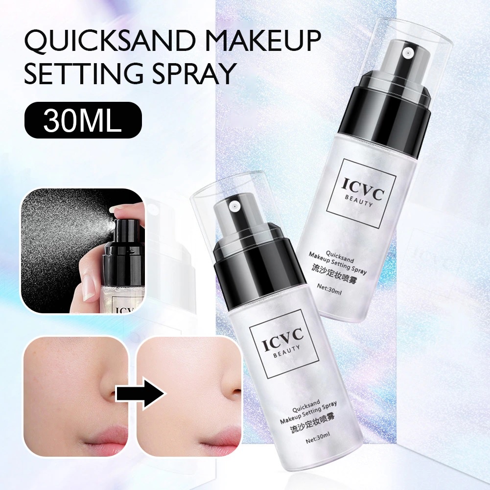 [NEW] ICVC Spray Make Up Tahan Lama dan Glowing  Makeup Setting Spray Gliter Import Bottle / Face Mist Setting