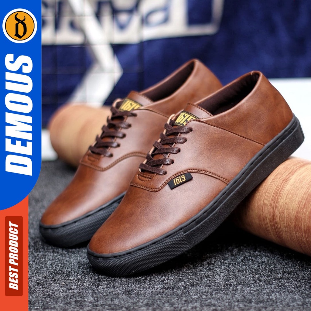 DEMOUS Snepol - Sepatu Pantofel Pria Formal Oxford