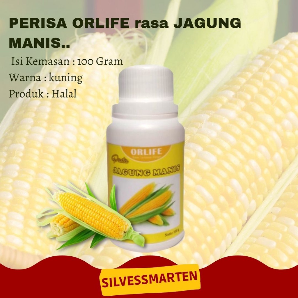 

FLASH SALE MENJELANG LEBARAN silvessmarten ✅ Perisa Pasta Essen JAGUNG MANIS orlife / SWEET CORN Flavor atau Perisa JAGUNG MANIS Merk Orlife / ORLIFE MANGGA KWENI Orlife 100ml Warna: Merah Muda Aroma kuat dan TERLARIS SELURUH INDONESIA