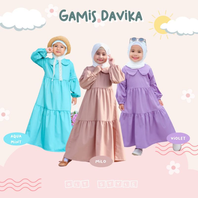 Grosir Grosir [ PROMO FLASH SALE ] Belaluna Betafa Gamis Anak Premium  / SIZE 3-5 TAHUN / Lexoir Elegan