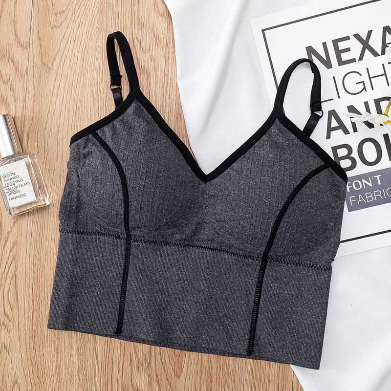 My Bra-028 Crop Top Bra Sport Olahraga Bahan Katun Pakain Dalam Wanita High Quality