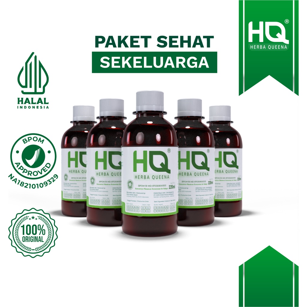 

HQ Herba Queena Probiotik Minuman Konsentrat Fermentasi Air Kelapa (Paket Sehat Sekeluarga) 5 Botol