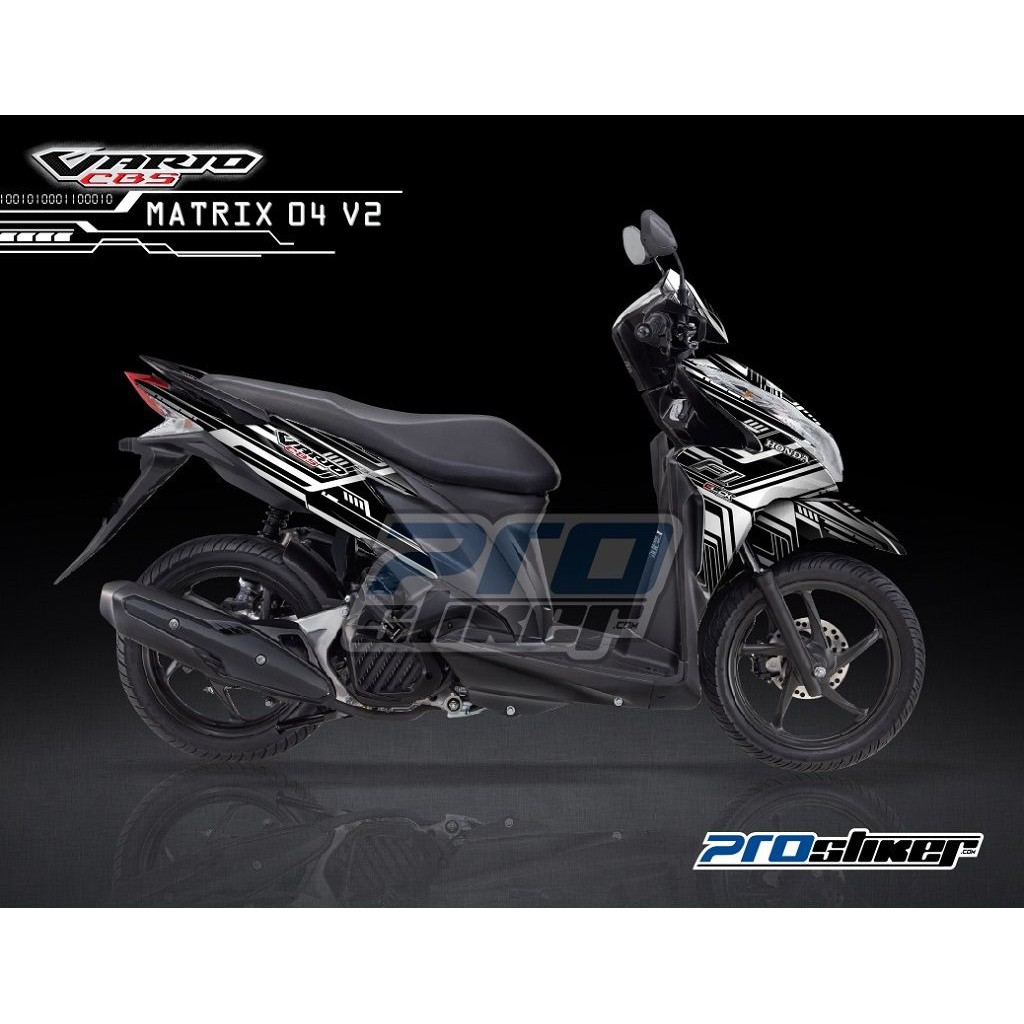 Jual Striping Vario 125 FI Motif Grafis SIMPLE MATRIX V2 PROSTIKER SEMUA SIAP KIRIM Indonesia Shopee Indonesia