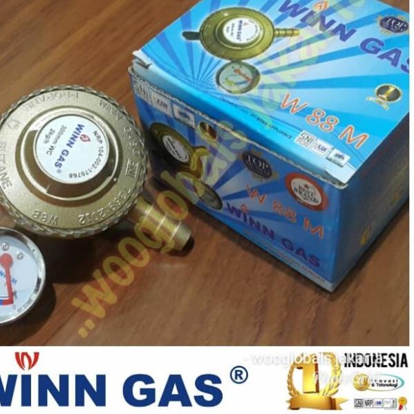 ❈ REGULATOR KOMPOR WINN GAS METER TEKVA W.28 ORI SNI ➬