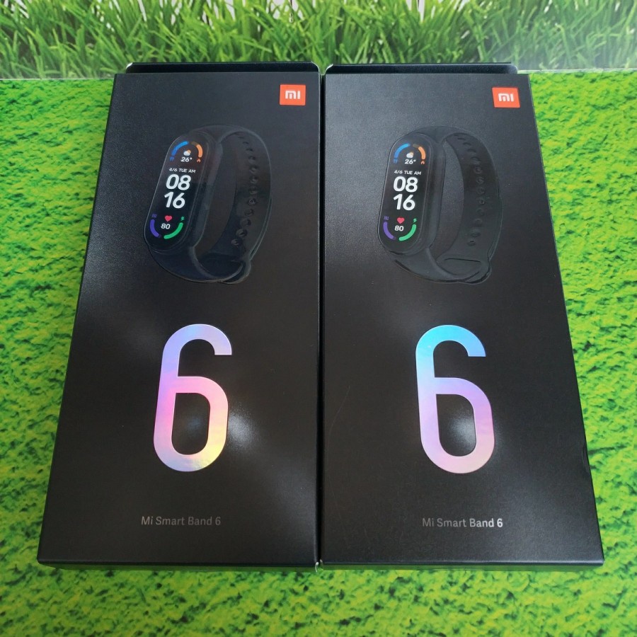 Xiaomi Mi Band 6 Original Smartwatch Global Version Miband 6 Layar AMOLED- BLACK