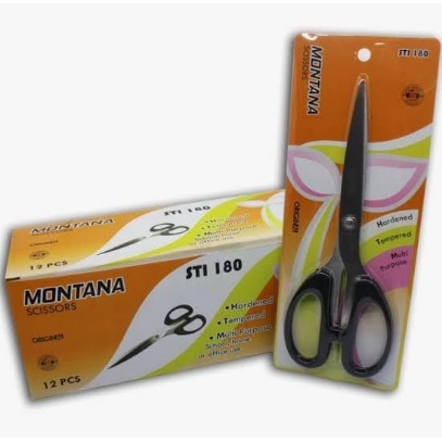 

GUNTING MONTANA STI-180/ GUNTING ALAT POTONG/GUNTING SCISSORS STAINLES