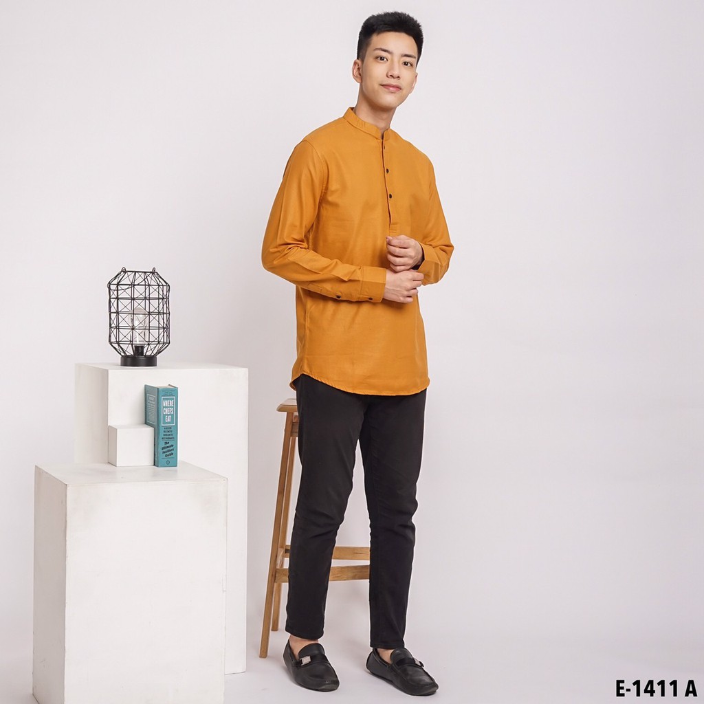 baju koko couple | baju koko seragam warna mustard