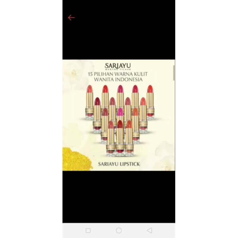 Sariayu Lipstik Gold series