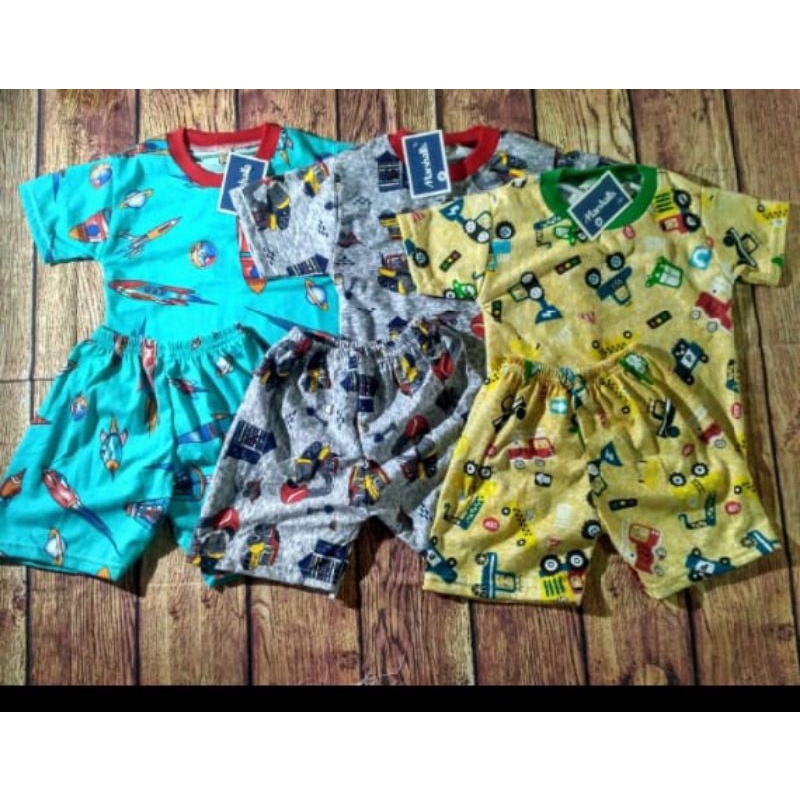 setelan Anak motif Bahan Libby laki2 Dan perempuan 1/5tahun