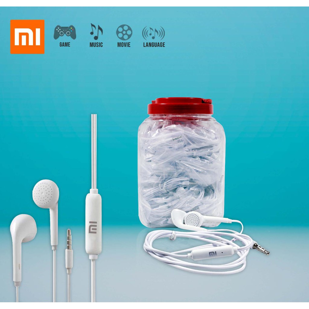 Paket TOPLES isi 50 Pcs Headset MH 133 VIVO OPPO SAMSUNG XIAOMI JBL Realme