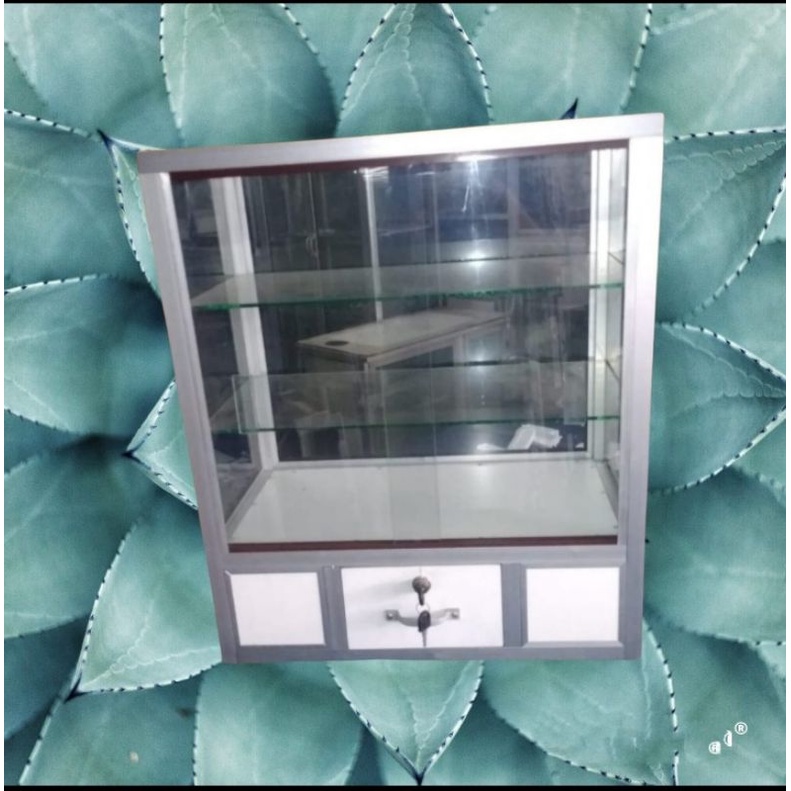 Etalase kaca / Etalase warung serbaguna lemari rokok +laci