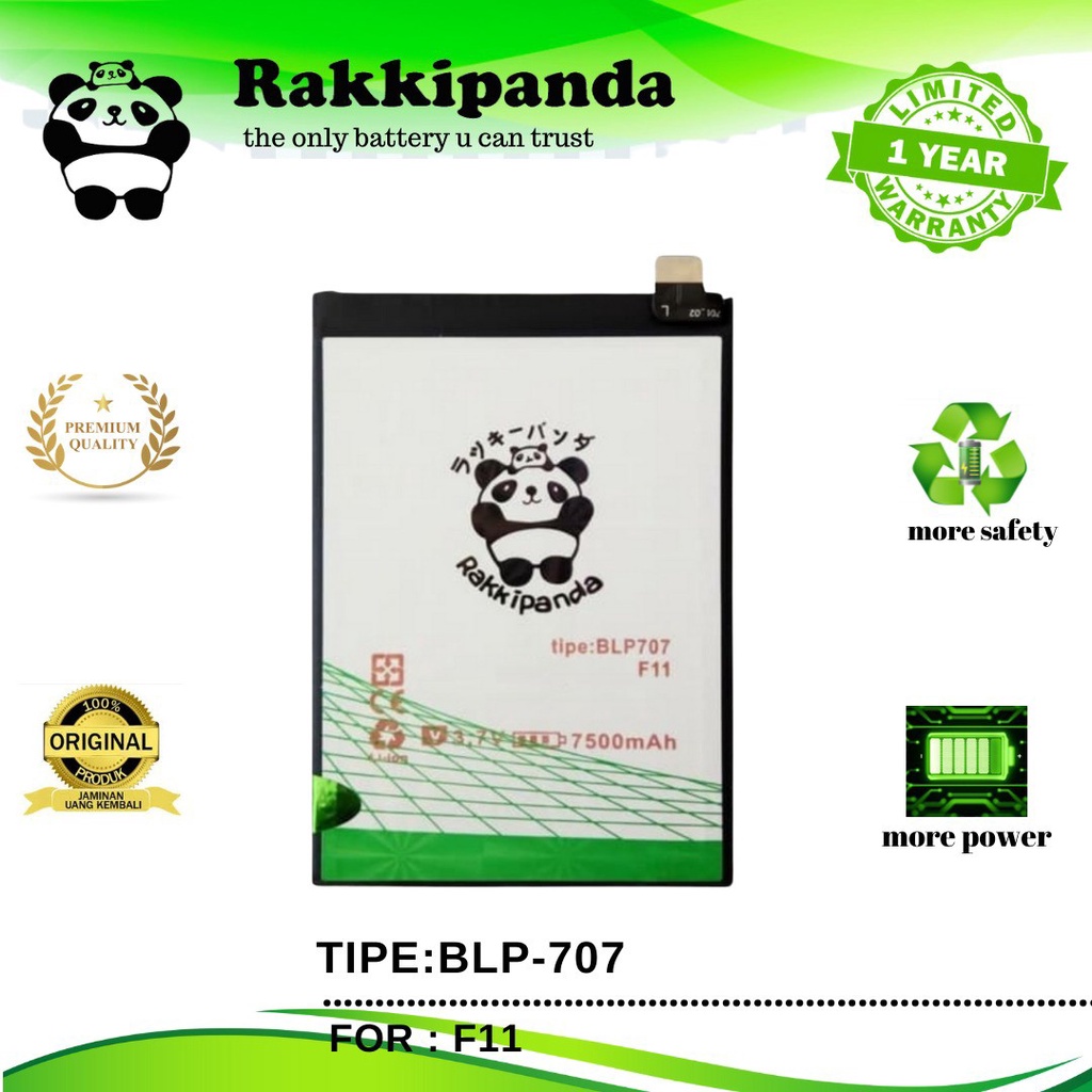 (R/K)- RakkiPanda - BLP707 BLP 707 F11 Batre Batrai Baterai