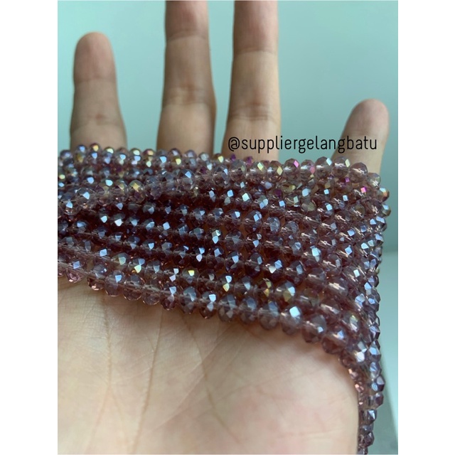 Crystal Ceko 6mm WINE PURPLE UNGU MUDA KUARSA kuarsa kristal quartz