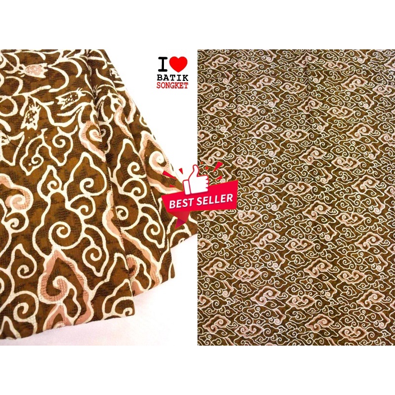 DOBY CHOCO PASTEL MOTIF 10 DOBI DOBBY BAHAN KAIN BATIK KATUN ATBM MEGA MENDUNG KHAKI KAKI COKLAT CHO