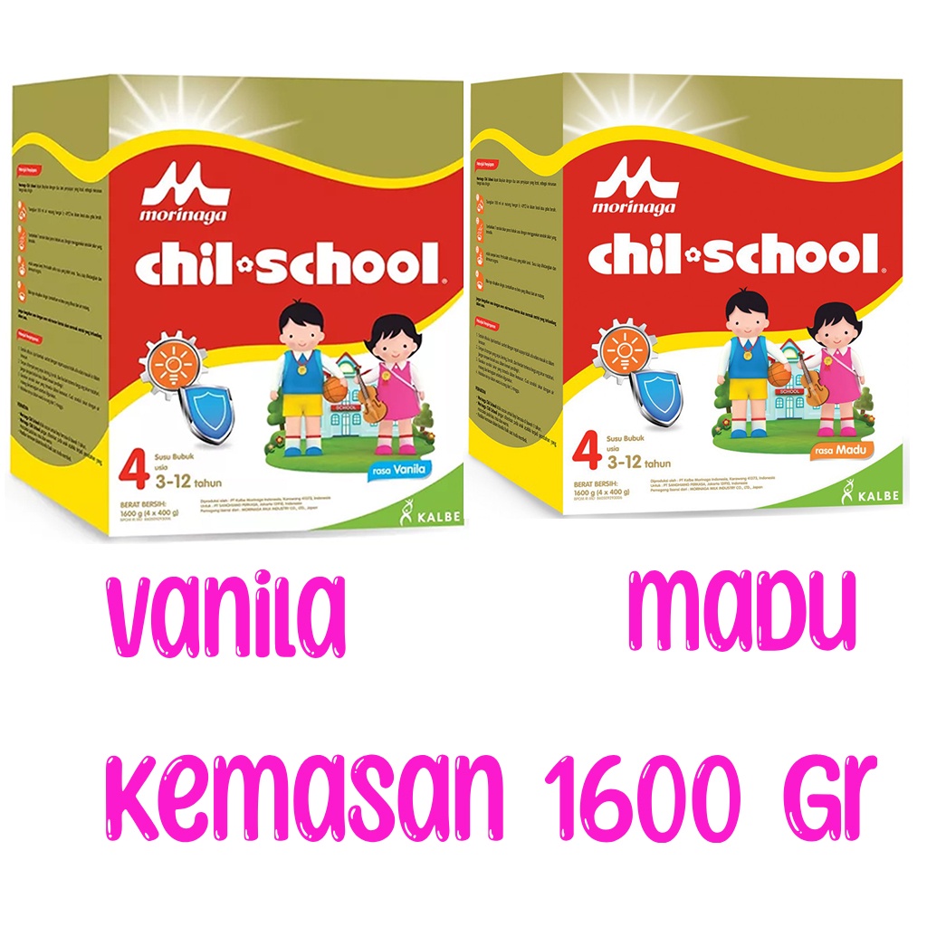 

Susu Morinaga Chil School 4 Gold 1600g Vanila Madu