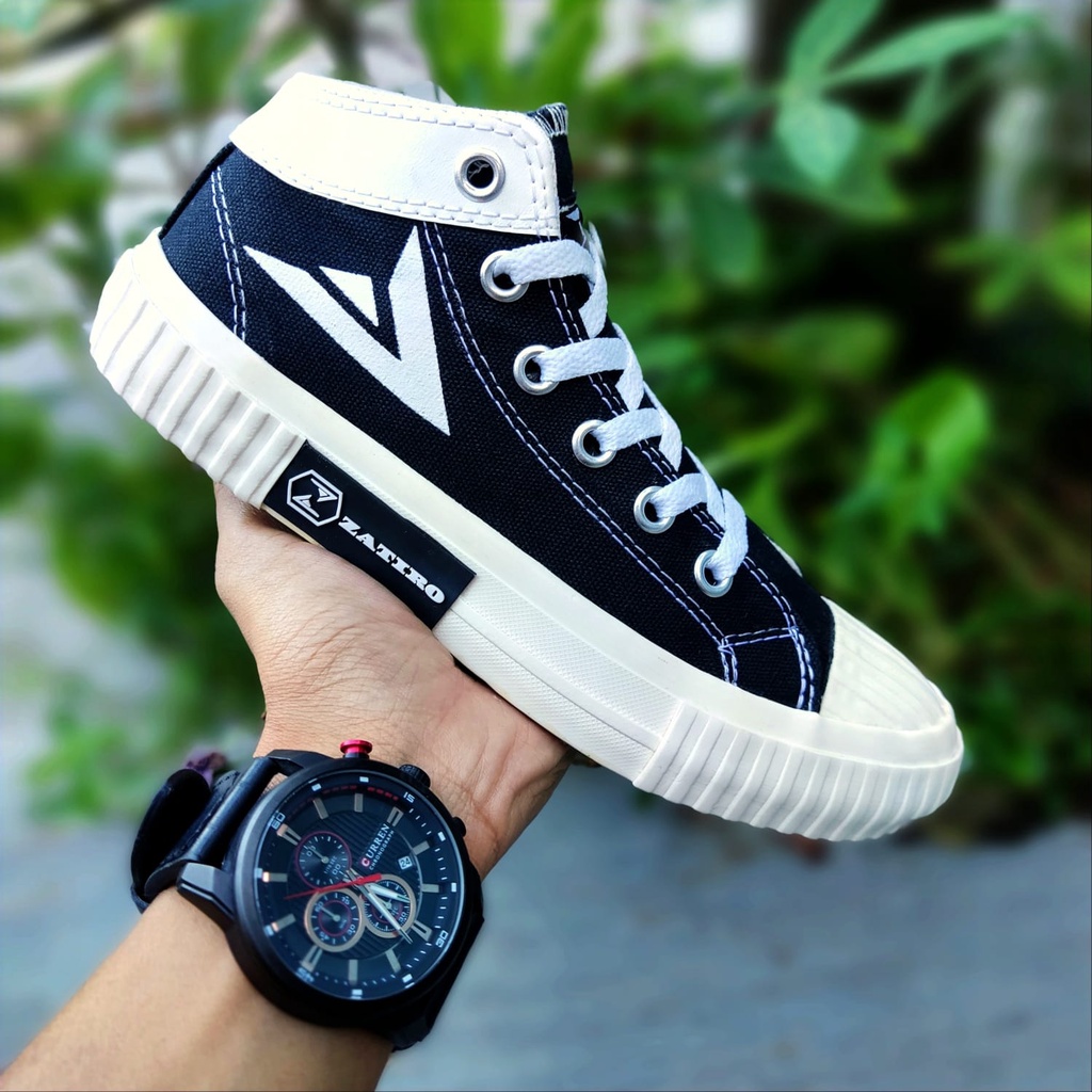 Sepatuwear Anthic Zatiro Classic Sepatu Sneakers Pria Wanita Casual Mid Wear ala Korean Shoes Sneakers Sekolah Keren Tinggi Tanggung PSS-019