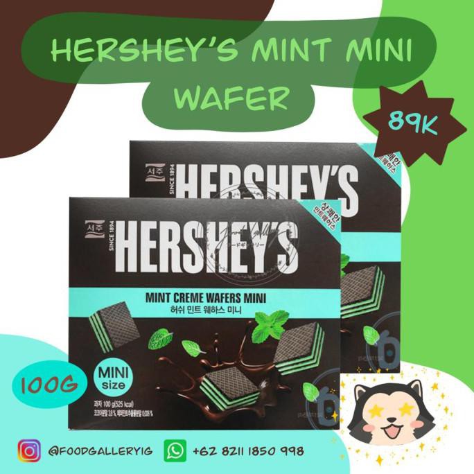 

HERSHEYS MINT WAFER BITE SIZE 100G KOREA
