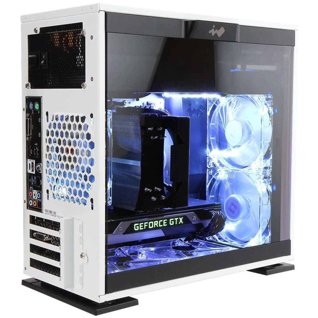 Casing INWIN 301C -with Front USB 3.1 Gen 2 Type-C- WHITE AND BLACK