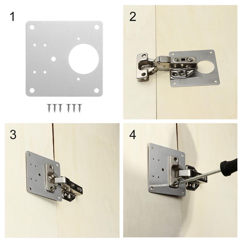 Preva Hinge Repair Plate Plat Perbaikan Tahan Karat Alat Laci Furniture Hardware