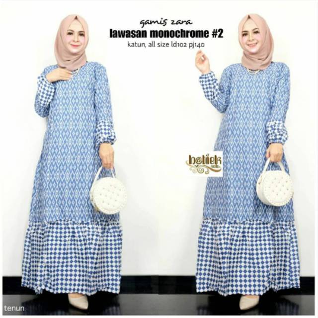 [READY] Longdress Batik Jumbo / Gamis Batik / Daster Muslim Bahan Rayon Rotari PT Sritex Pismatek...