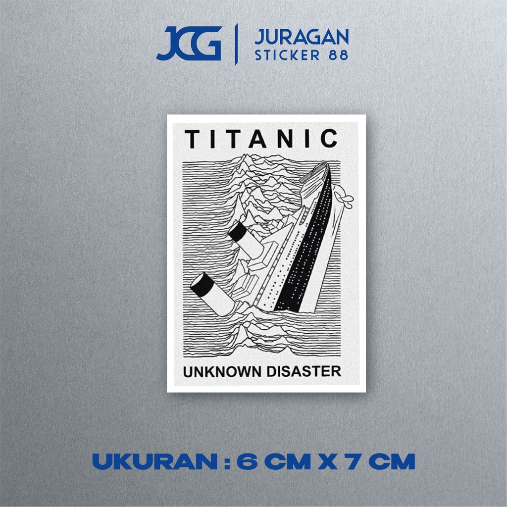 

Stiker Sticker Aesthetic logo brand cetak stiker VINYL Cuting Stiker Laptop HP motor helm ipad tablet koper Stiker tumbler - TITANIC