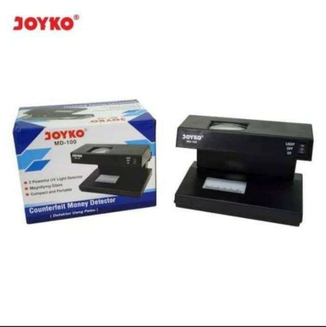 Alat Deteksi TESTER Uang JOYKO MD 100 - Money Detector Lampu UV MD100