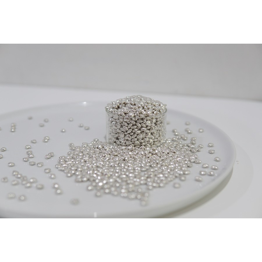 

Confetti Candy Silver Heart Hiasan Permen Sprinkle