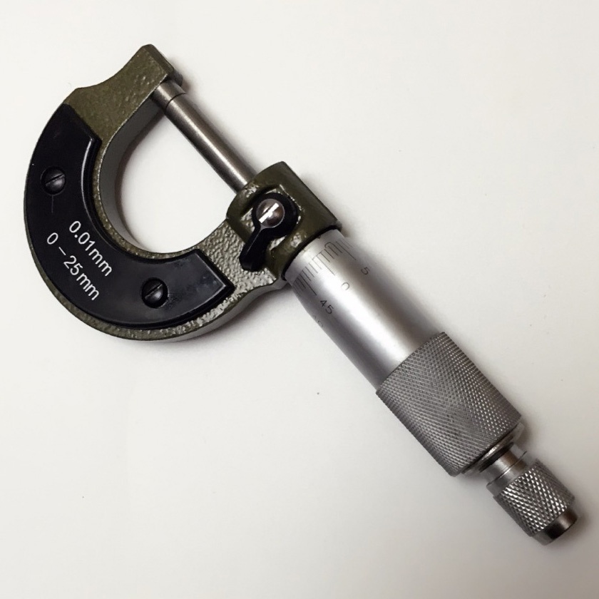 Micrometer 0-25mm 0.01mm mikrometer mikro meter pengukur tebal ukuran