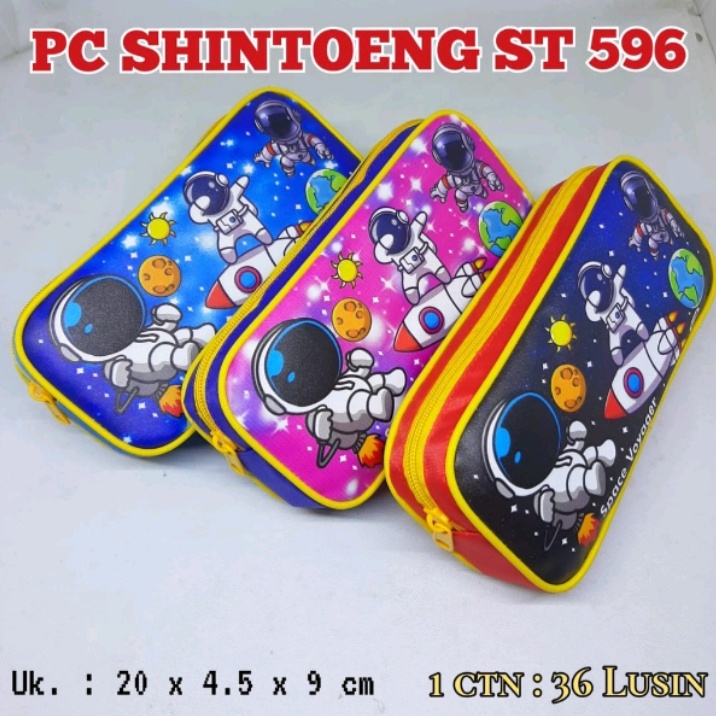 

AS888 - KOTAK PENSIL / TEMPAT PENSIL / PENCIL CASE SHINTOENG MOTIF LUAR ANGKASA ST-596