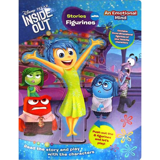 (PRSOUT-FIGR-INSOUT) Disney Inside Out An Emotional Mind Board Book with Stories Figurines