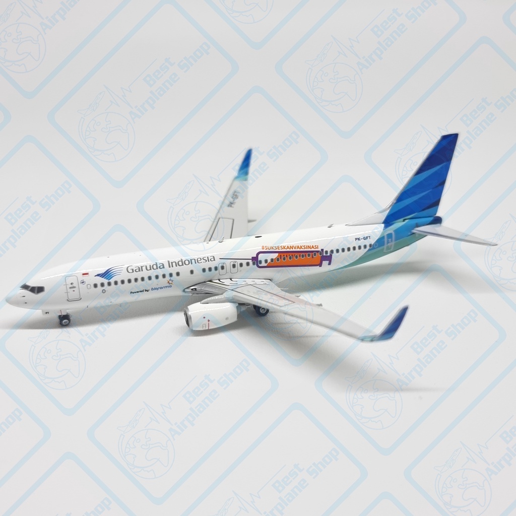1/400 Phoenix Garuda Indonesia B737-800 PK-GFT #Sukseskanvaksinasi