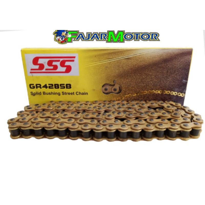 SSS CHAIN RANTAI 428 SB 415 HSB GOLD 130L 110L rante ss HEREX CB150R VIXION SATRIA JUPITER SUPRA