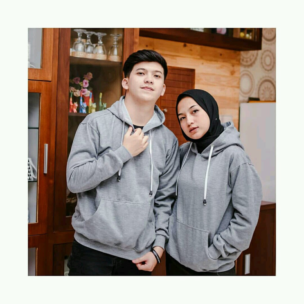 Hoodie Sweater Polos Natural HARGA SATUAN bisa untuk couple pria wanita