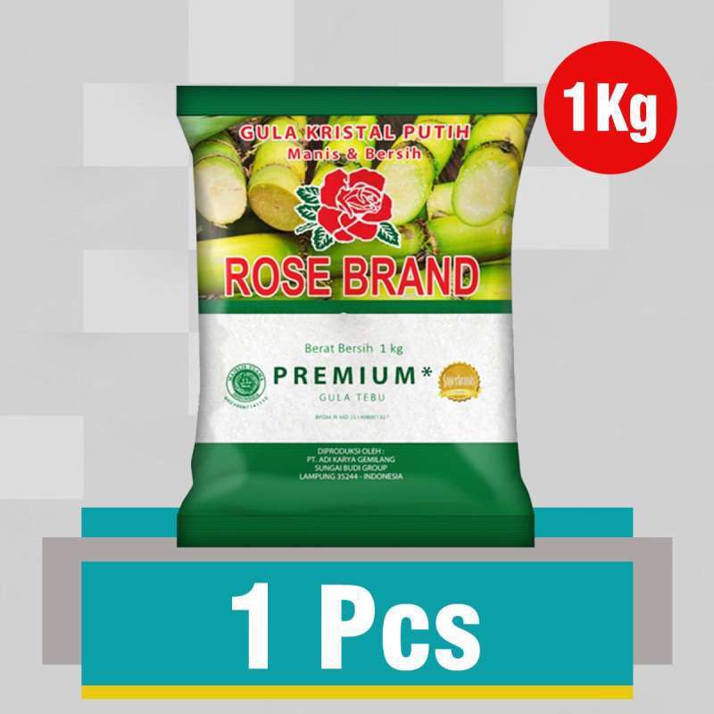 

Gula Pasir Rose Brand Kristal Putih Premium 1Kg