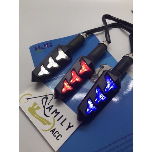 LAMPU SEIN SEN LED RUNNING 2 WARNA MODEL PANAH SENJA MOTOR UNIVERSAL AEROX 155 VIXION CBR VARIO 125/150 NEW VERZA MEGA PRO RXK DLL