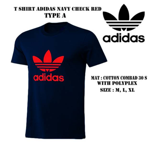 KAOS ADIDAS MOTIF BUNGA T-SHIRT ADIDAS COMBED kaosdistro murah bandung