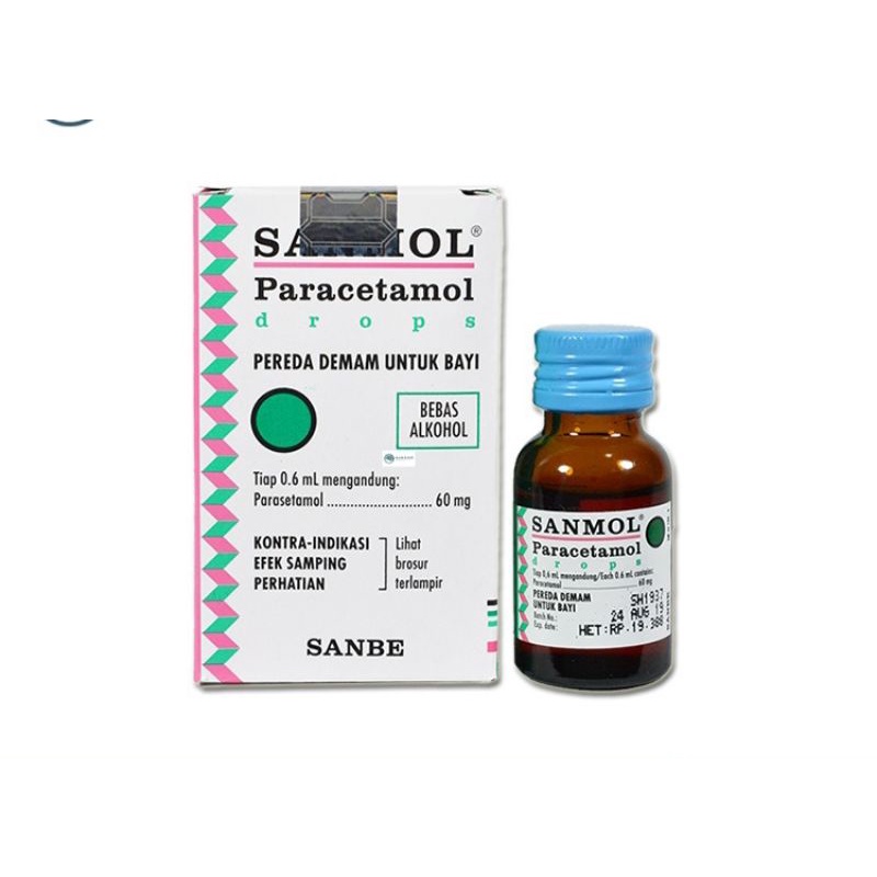 Sanmol drop Paracetamol / Penurun Demam Pada Bayi / Obat Turun Panas Bayi