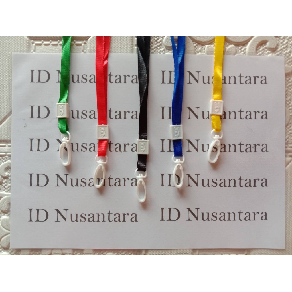 

Paket Tali Impor Kait Plastik 1 CM / Gantungan ID Card