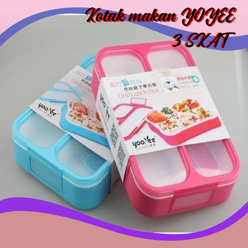 

Kotak Makan Anak Anti Tumpah Plastik Berkualitas 3 Sekat Murah