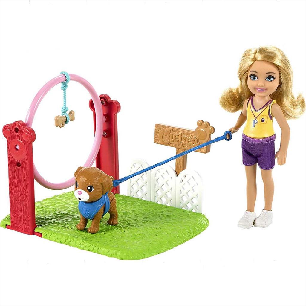 Barbie Chelsea Can Be Dog Trainer Playset GTN62 Boneka Barbie