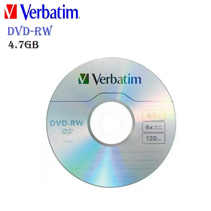 Verbatim DVD-RW 4x DVD Kosong / Disc Blank isi 10pcs