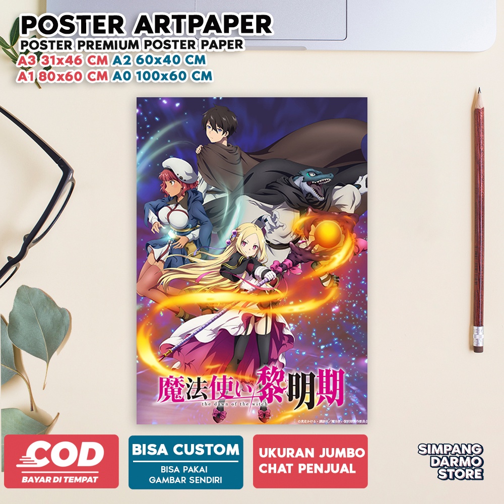 Jual TOKO POSTER DARMO STORE Poster The Dawn of the Witch Anime